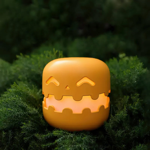 Halloween Pompoen LED Tafellantaarn – Warm Sfeervol Licht, USB Oplaadbaar
