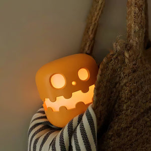 Halloween Pompoen LED Tafellantaarn – Warm Sfeervol Licht, USB Oplaadbaar