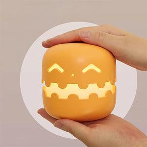 Halloween Pompoen LED Tafellantaarn – Warm Sfeervol Licht, USB Oplaadbaar