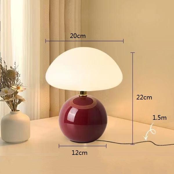 Minimalistische Retro Paddenstoel Tafellamp – Elegante LED Verlichting voor Slaapkamer & Woonkamer
