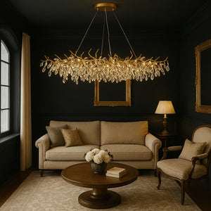 Elegante Takkenkroonluchter Plafondlamp – Moderne Kristallen Hanglamp