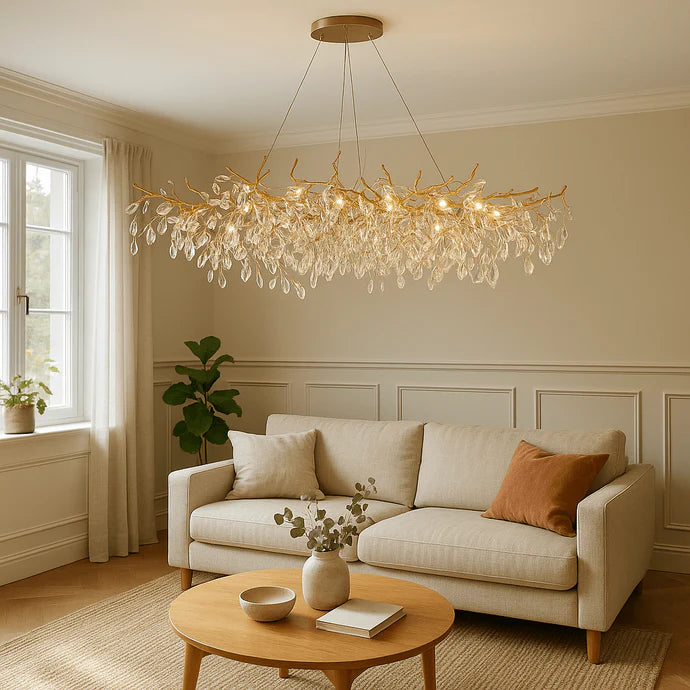 Elegante Takkenkroonluchter Plafondlamp – Moderne Kristallen Hanglamp