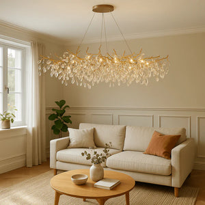 Elegante Takkenkroonluchter Plafondlamp – Moderne Kristallen Hanglamp
