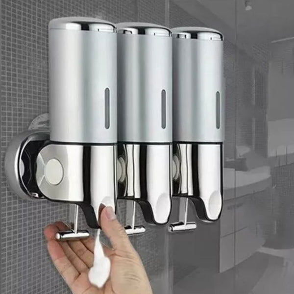 Wandmontage RVS Zeepdispenser – Zilveren Badkamer Accessoire