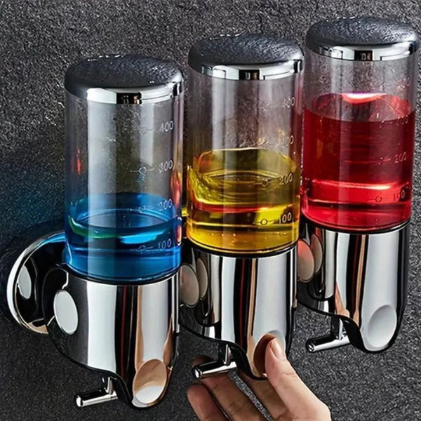 Wandmontage RVS Zeepdispenser – Zilveren Badkamer Accessoire