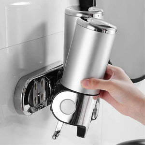 Wandmontage RVS Zeepdispenser – Zilveren Badkamer Accessoire