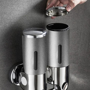 Wandmontage RVS Zeepdispenser – Zilveren Badkamer Accessoire
