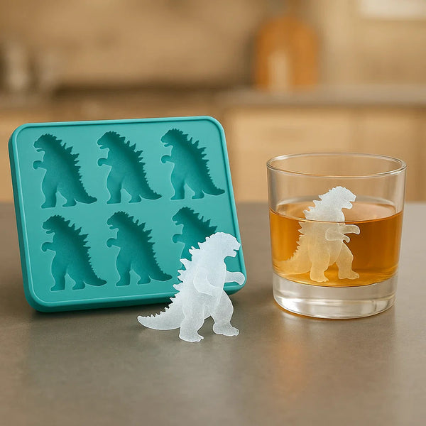 Godzilla Ijsblokjesvorm  Unieke Siliconen Mal Voor Drankjes & Feestjes