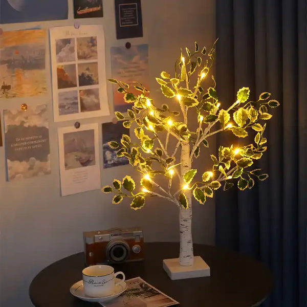 LED Bladboom voor Woondecoratie – Feestelijke Verlichte Binnendecoratie