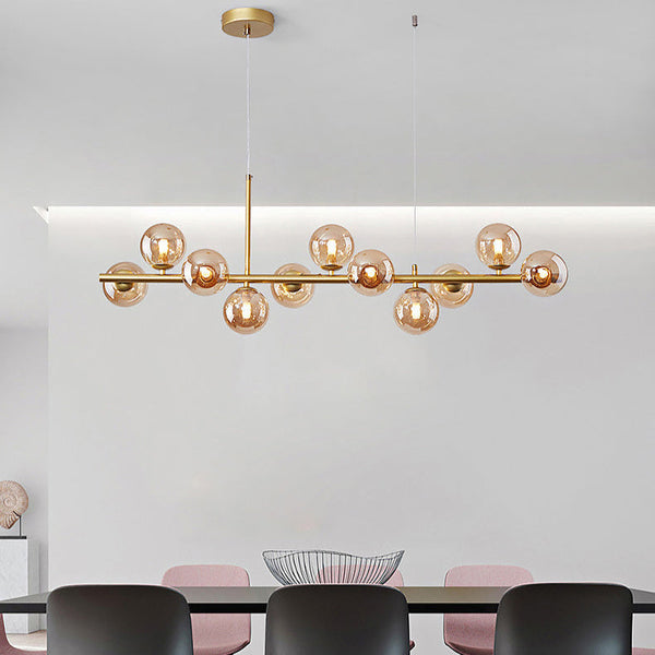 Moderne Gebogen LED Hanglamp – Stijlvolle Verlichting voor Eetkamer & Keuken