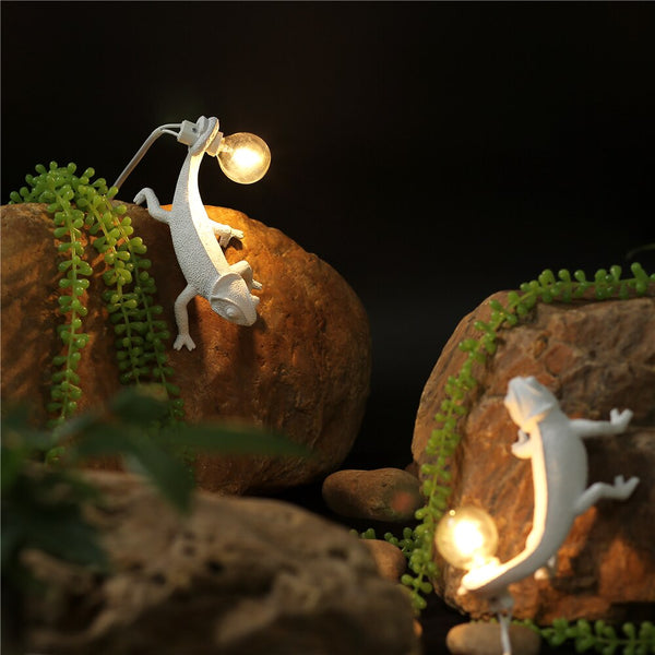 Lizard Glow Tafellamp – Natuurgeïnspireerde LED Lamp voor Gezellige Woondecoratie