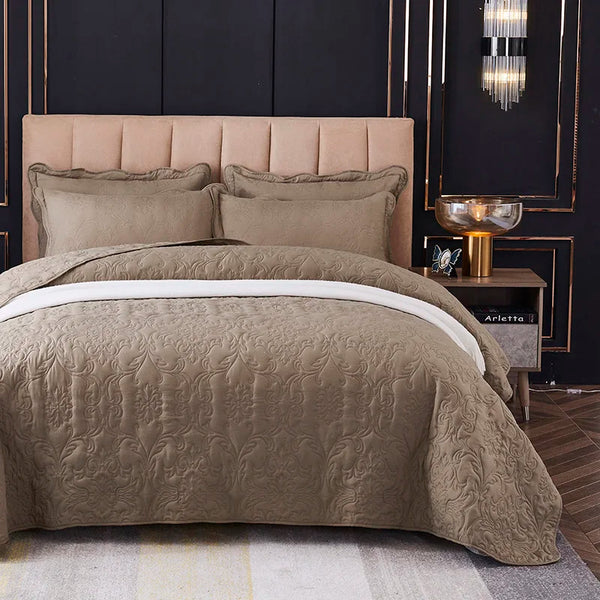 Witte Katoenen Quilt – Luxe Bedsprei 150x200 cm & 200x220 cm