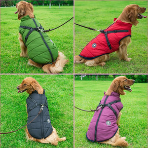 Hondenjas met Tuig – Warme Winterjas met Reflectie en Harnasfunctie