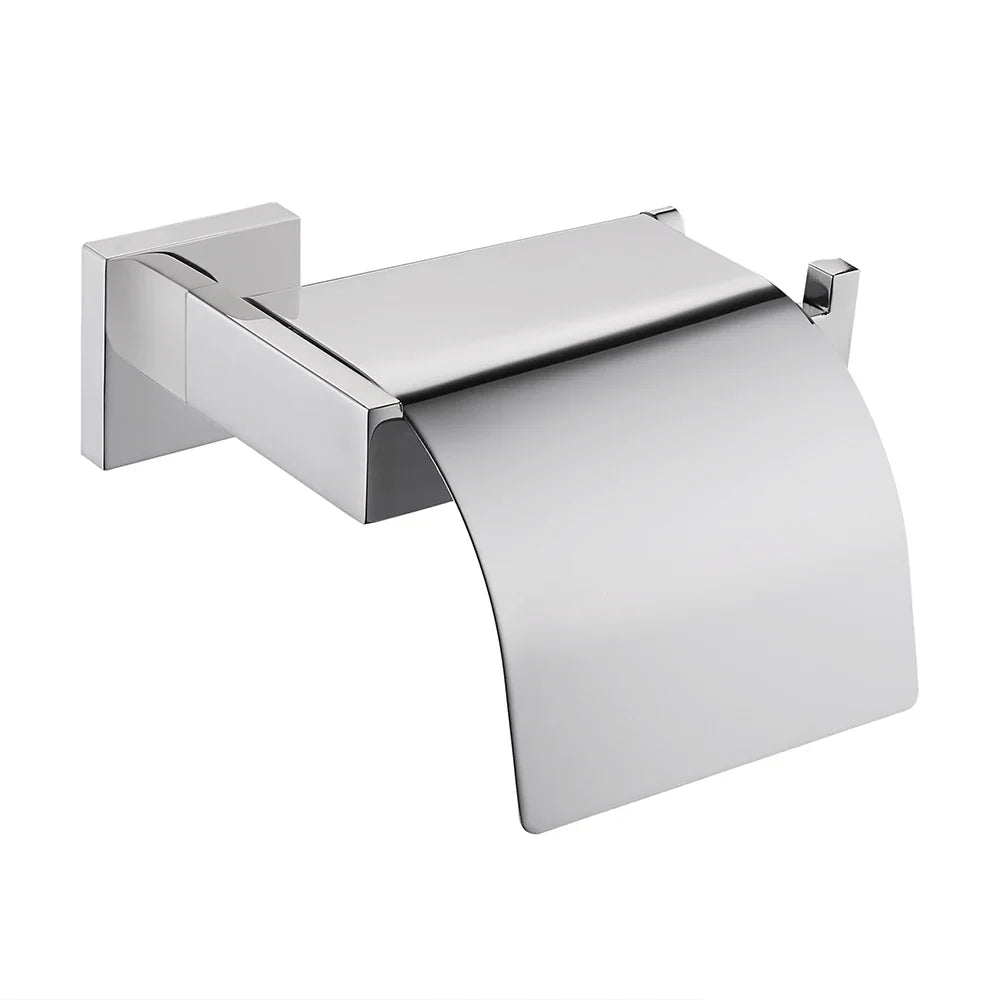 Hardware Badserie Overdekte WC-rolhouder in Polished Chrome – Modern RVS 304 mm design