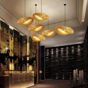 Boho Natuurlijke Hanglamp – Rieten Plafondlamp voor Gezellige Interieurs