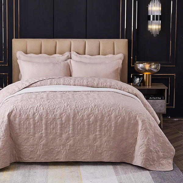 Witte Katoenen Quilt – Luxe Bedsprei 150x200 cm & 200x220 cm