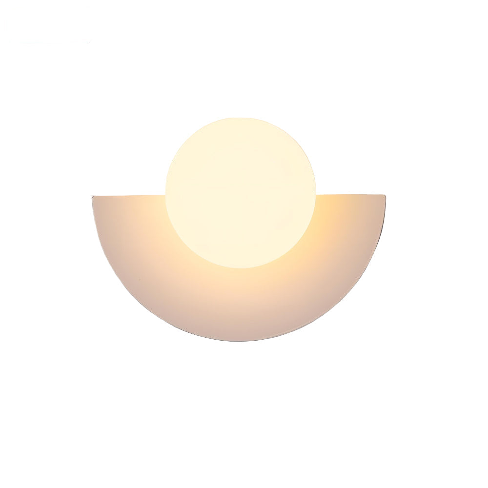 Halve Maan Wandleuchte Zwart – Moderne LED Wandlamp voor Binnen