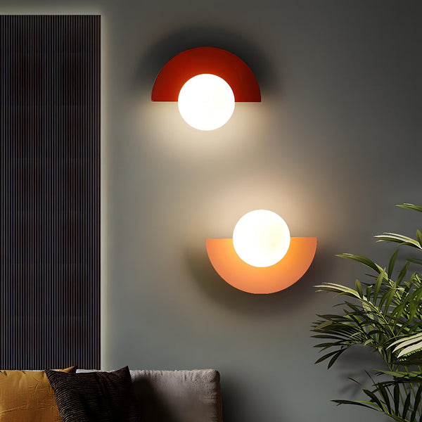 Halve Maan Wandleuchte Zwart – Moderne LED Wandlamp voor Binnen