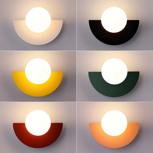 Halve Maan Wandleuchte Zwart – Moderne LED Wandlamp voor Binnen