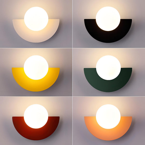 Halve Maan Wandleuchte Zwart – Moderne LED Wandlamp voor Binnen