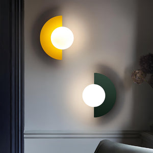 Halve Maan Wandleuchte Zwart – Moderne LED Wandlamp voor Binnen