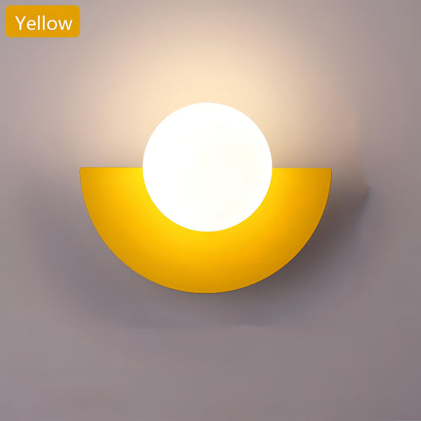 Halve Maan Wandleuchte Zwart – Moderne LED Wandlamp voor Binnen