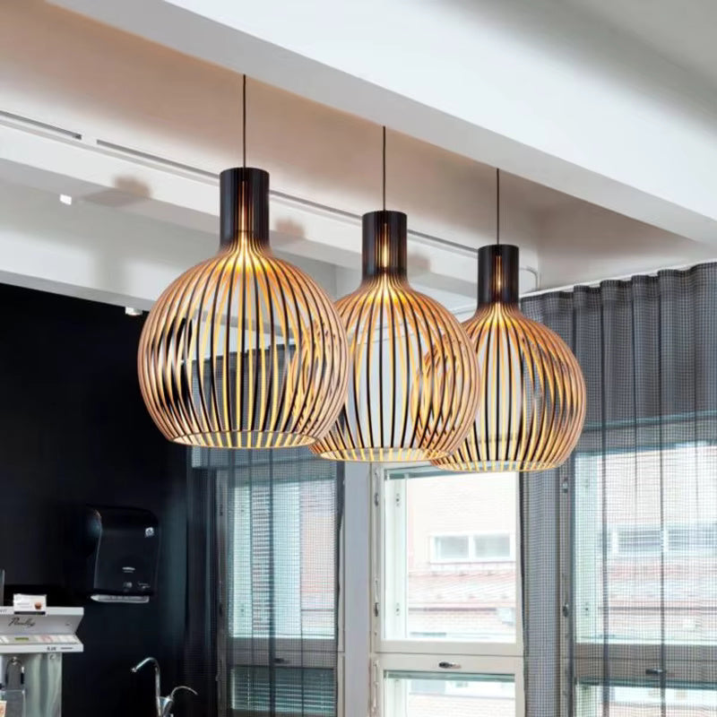Handgemaakte Bamboe Hanglamp – Natuurlijke Hanggordijnlamp voor Woonkamer & Eetkamer
