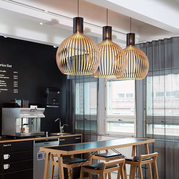 Handgemaakte Bamboe Hanglamp – Natuurlijke Hanggordijnlamp voor Woonkamer & Eetkamer