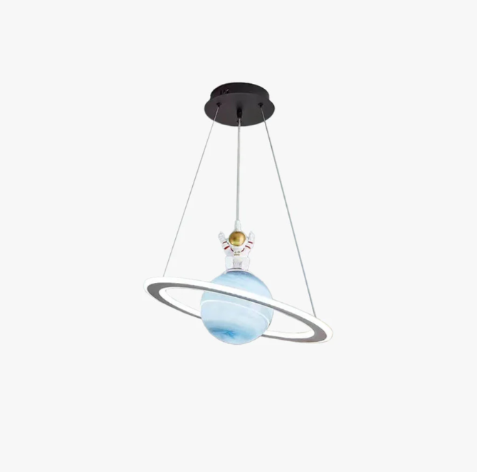 Astronaut LED Hanglamp voor Kinderkamer – Ruimte-Thema Plafondlamp