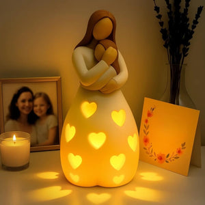 Hart van Mama Sfeerlamp – Warme LED Tafellamp voor Gezellige Woondecoratie