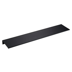 Zwarte aluminium wandplank – minimalistisch wandrek aluminium zwart (300-600 mm) door CÖNCEPT Hardware