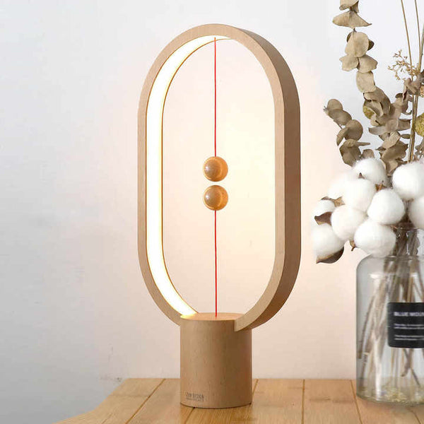 MagnoKreisel Magnetische Tafellamp – Zwevende Lichtschakelaar met Zacht Warm LED-Licht