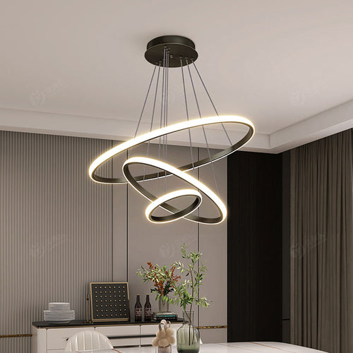 Elegante LED Hanglamp met Zachte Sfeerverlichting