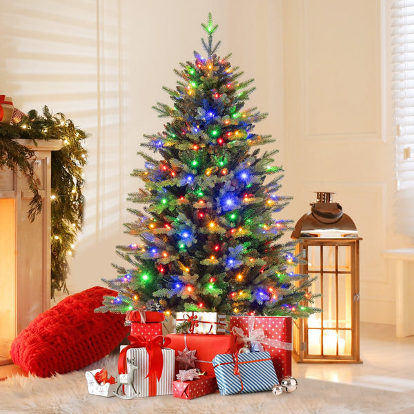 Kunstkerstboom 150 cm met 250 LED’s – volle PVC / PE boom inclusief 844 takken