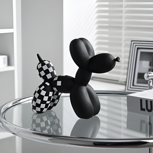 Balloon Pup Art – Skurriele Woondecoratie voor de Woonkamer, 10x10cm
