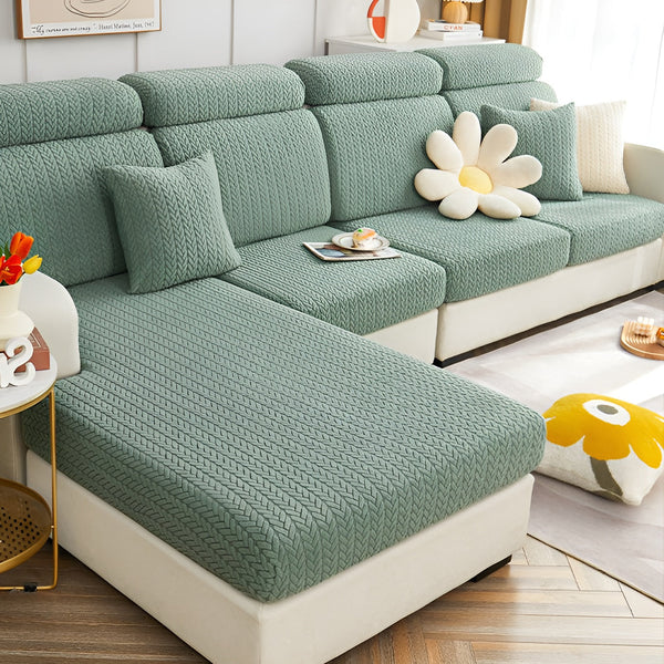 ElasticEase Stretch Sofa Hoes – Jacquard Bank Hoes | Beschermend & Elegant