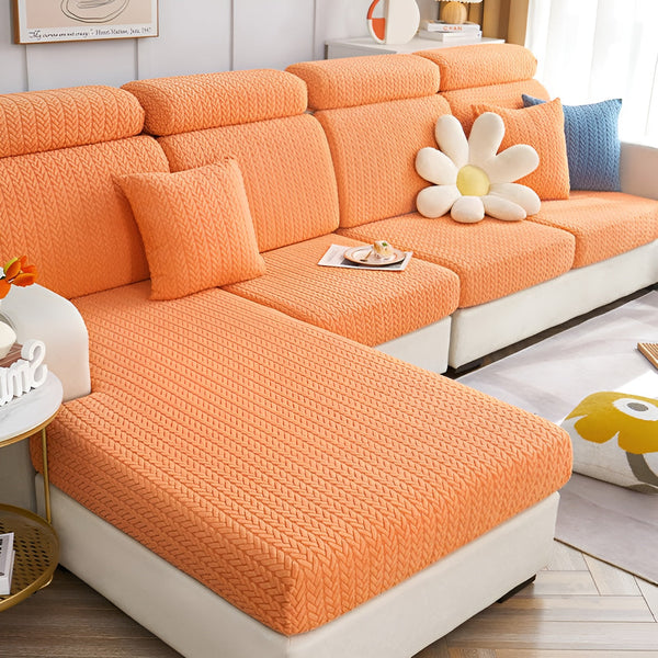 ElasticEase Stretch Sofa Hoes – Jacquard Bank Hoes | Beschermend & Elegant