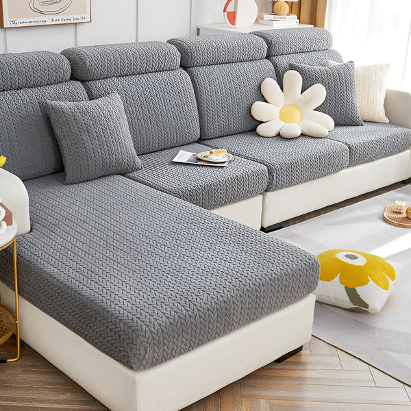 ElasticEase Stretch Sofa Hoes – Jacquard Bank Hoes | Beschermend & Elegant