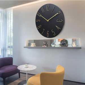 Stille Decoratieve Wandklok  Moderne Kleurrijke Minimalistische Woondecoratie