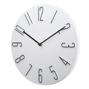 Stille Decoratieve Wandklok  Moderne Kleurrijke Minimalistische Woondecoratie