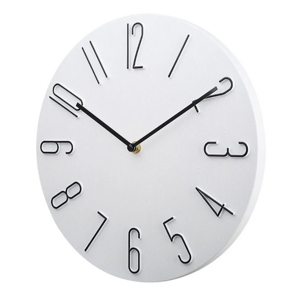Stille Decoratieve Wandklok  Moderne Kleurrijke Minimalistische Woondecoratie