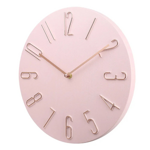 Stille Decoratieve Wandklok  Moderne Kleurrijke Minimalistische Woondecoratie