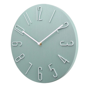 Stille Decoratieve Wandklok  Moderne Kleurrijke Minimalistische Woondecoratie