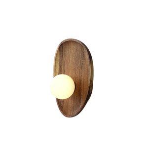 Houten LED Wandlamp – Scandinavisch Minimalistisch Binnenverlichting voor Moderne Woningen