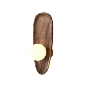 Houten LED Wandlamp – Scandinavisch Minimalistisch Binnenverlichting voor Moderne Woningen