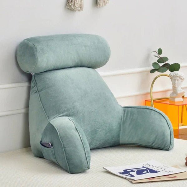 Knusse Leesrugkussen met Armleningen  Ergonomisch Steunkussen voor Bed en Bank