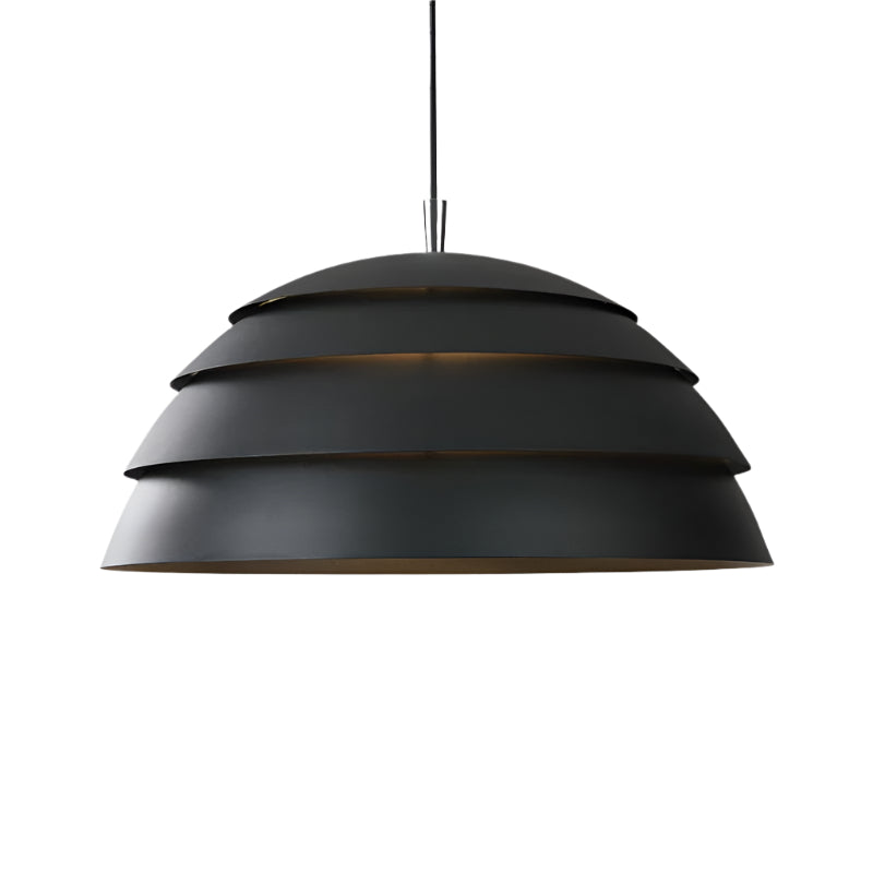 Moderne Koepel Hanglamp | Grijs 39 cm | IJzer & Aluminium LED Hanglamp