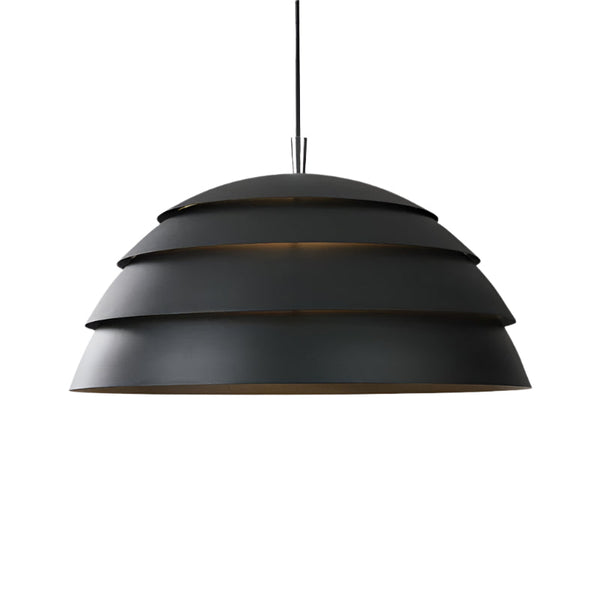 Moderne Koepel Hanglamp | Grijs 39 cm | IJzer & Aluminium LED Hanglamp