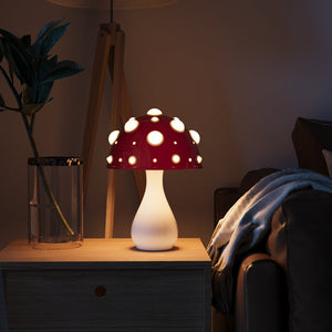 Paddestoelvormige Hanglamp – Elegante Gouden Accenten voor Woonkamers en Slaapkamers