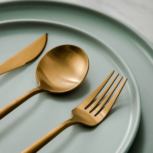 Luxe Roestvrijstalen Bestekset – Goudkleurig Design | 24-delig / 48-delig